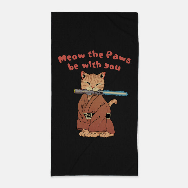 Meow The Paws Be With You-None-Beach-Towel-vp021