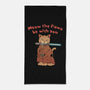 Meow The Paws Be With You-None-Beach-Towel-vp021