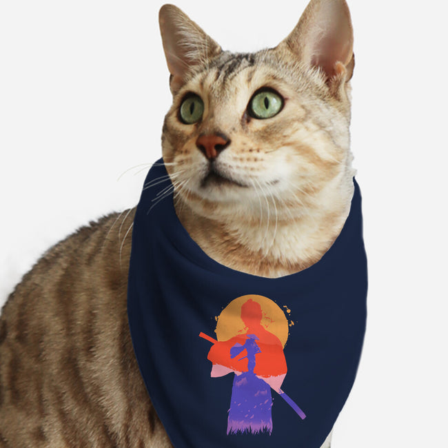 Samurai Jin-Cat-Bandana-Pet Collar-RamenBoy