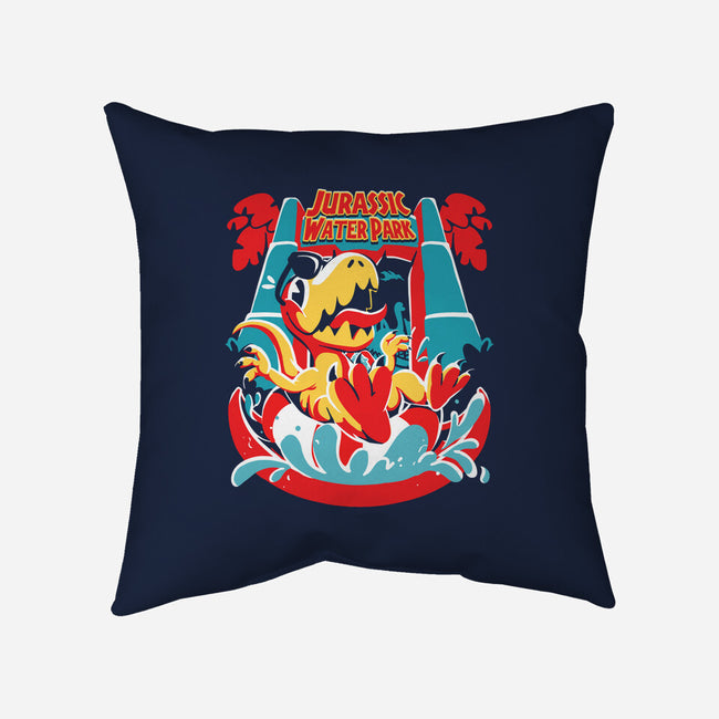 Jurassic Water Park-None-Removable Cover-Throw Pillow-estudiofitas