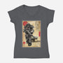 The Way Of Maximus Ukiyo-Womens-V-Neck-Tee-DrMonekers