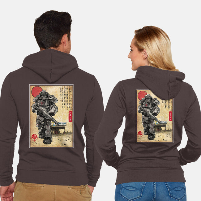 The Way Of Maximus Ukiyo-Unisex-Zip-Up-Sweatshirt-DrMonekers