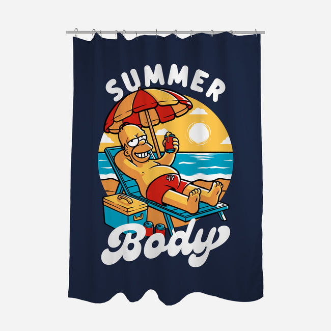 Summer Body-None-Polyester-Shower Curtain-Studio Mootant