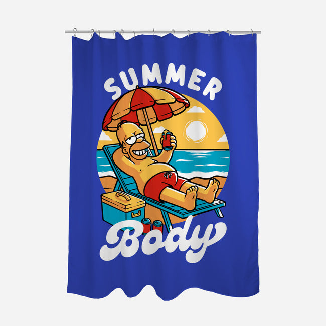Summer Body-None-Polyester-Shower Curtain-Studio Mootant