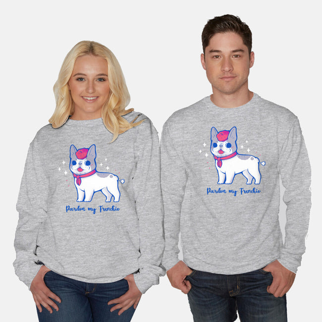 Cute Pardon My Frenchie-Unisex-Crew Neck-Sweatshirt-xMorfina