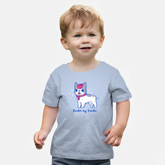 Cute Pardon My Frenchie-Baby-Basic-Tee-xMorfina