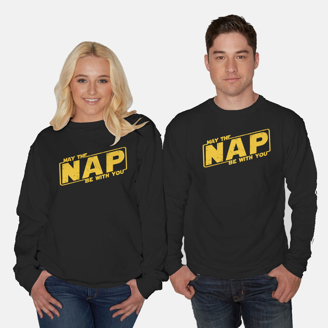 May The Nap Be With You-Unisex-Crew Neck-Sweatshirt-Melonseta