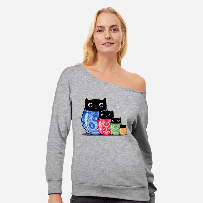 Catryoshka-Womens-Off Shoulder-Sweatshirt-erion_designs