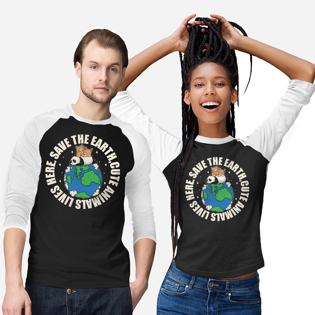 Cute Animals Live Here-Unisex-Baseball-Tee-turborat14