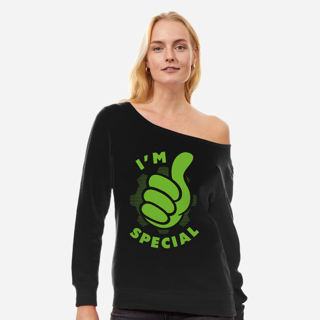 Special Dweller-Womens-Off Shoulder-Sweatshirt-Olipop