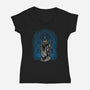 Speak Friend And Enter-Womens-V-Neck-Tee-glitchygorilla