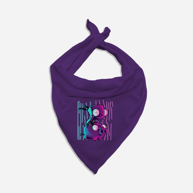 Hog Neon Rider-Dog-Bandana-Pet Collar-nickzzarto