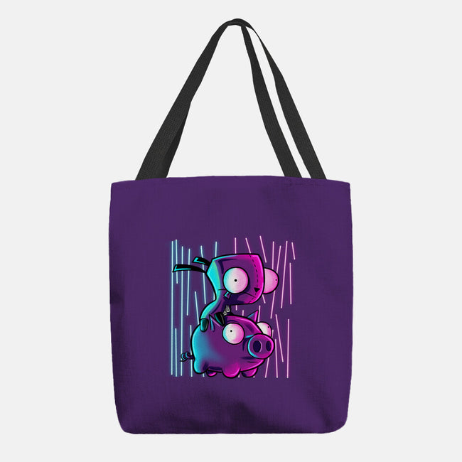 Hog Neon Rider-None-Basic Tote-Bag-nickzzarto