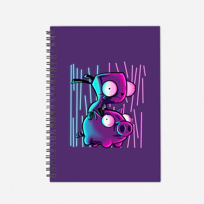 Hog Neon Rider-None-Dot Grid-Notebook-nickzzarto
