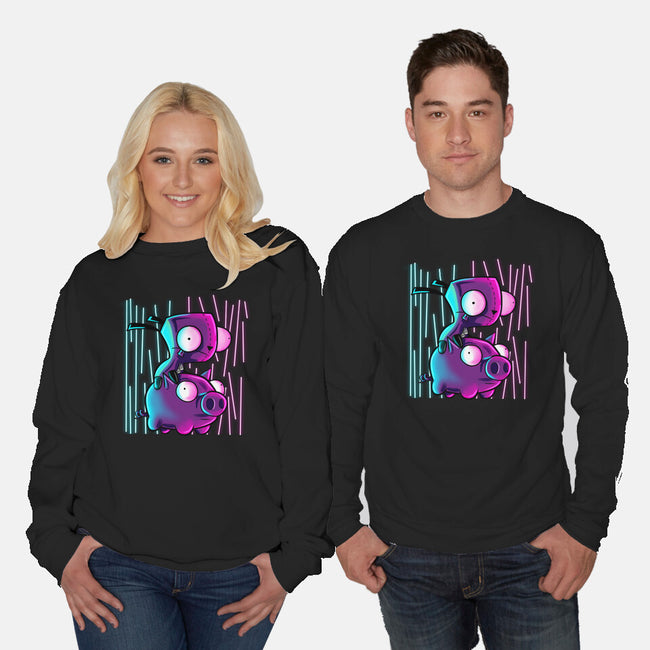 Hog Neon Rider-Unisex-Crew Neck-Sweatshirt-nickzzarto