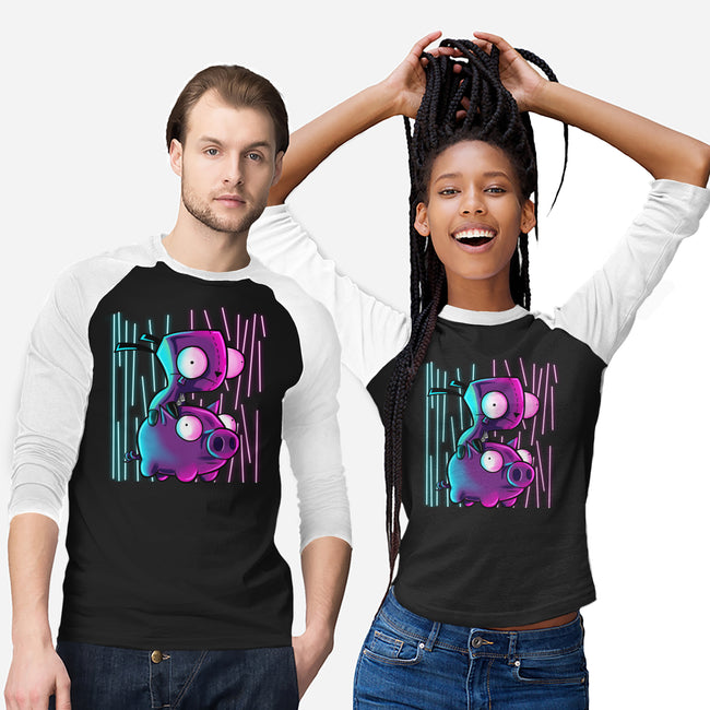 Hog Neon Rider-Unisex-Baseball-Tee-nickzzarto