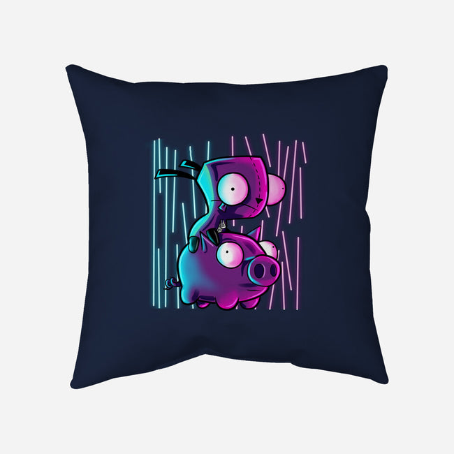 Hog Neon Rider-None-Non-Removable Cover w Insert-Throw Pillow-nickzzarto