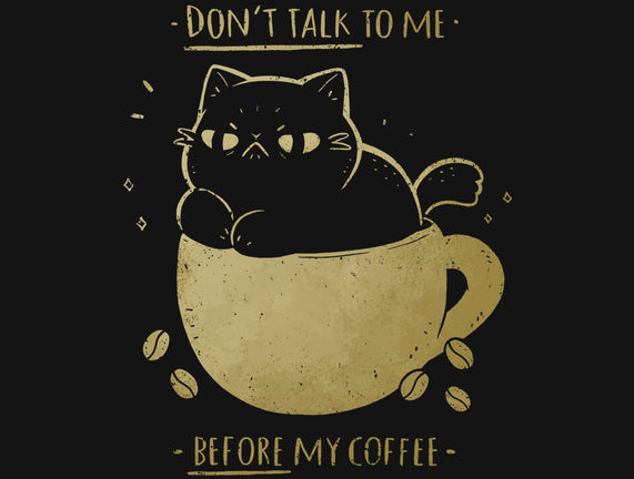 Angry Cat Before Coffee