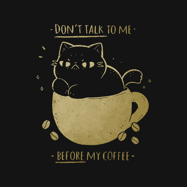 Angry Cat Before Coffee-None-Glossy-Sticker-xMorfina