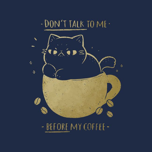 Angry Cat Before Coffee-Youth-Basic-Tee-xMorfina