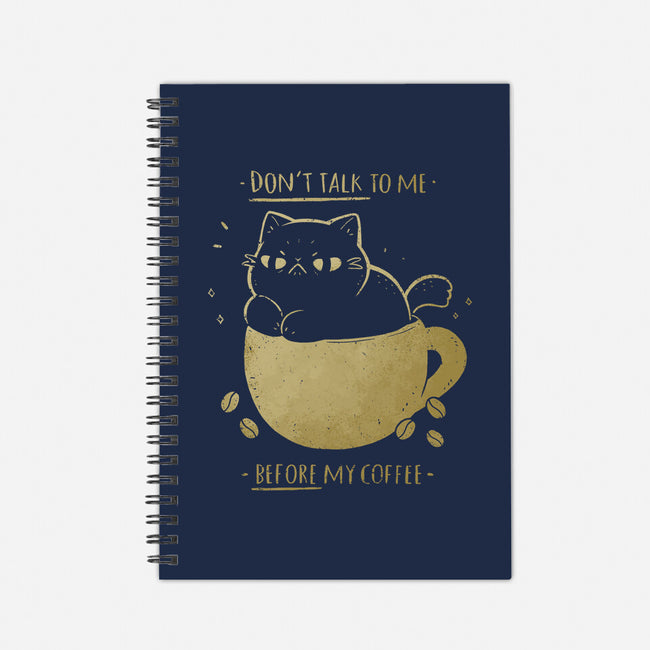 Angry Cat Before Coffee-None-Dot Grid-Notebook-xMorfina