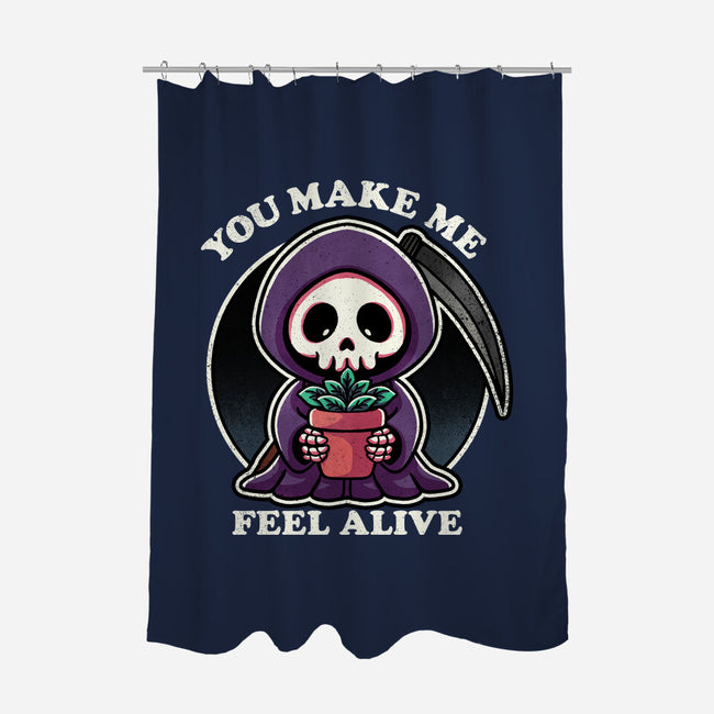 Feeling Alive-None-Polyester-Shower Curtain-fanfreak1