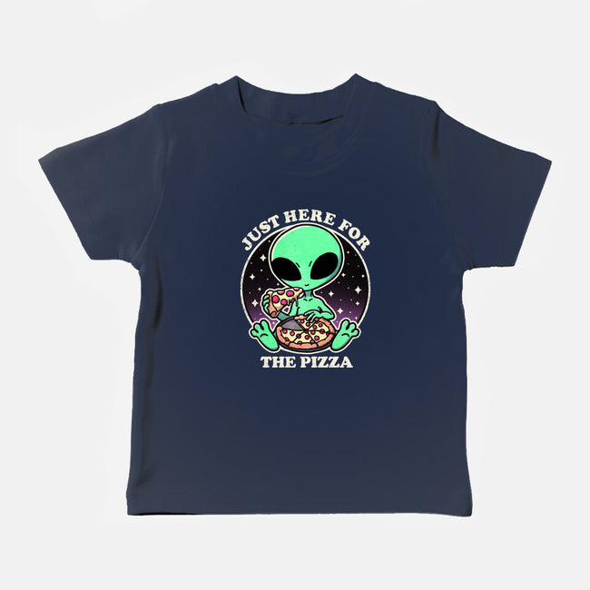 Aliens Love Pizza-Baby-Basic-Tee-fanfreak1