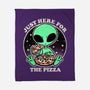 Aliens Love Pizza-None-Fleece-Blanket-fanfreak1