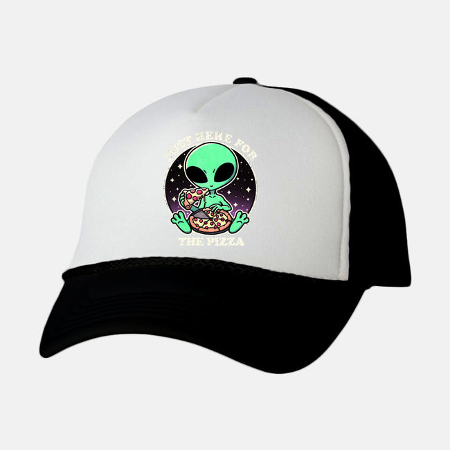 Aliens Love Pizza-Unisex-Trucker-Hat-fanfreak1