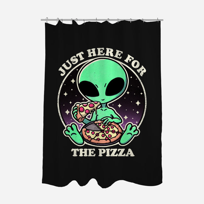 Aliens Love Pizza-None-Polyester-Shower Curtain-fanfreak1