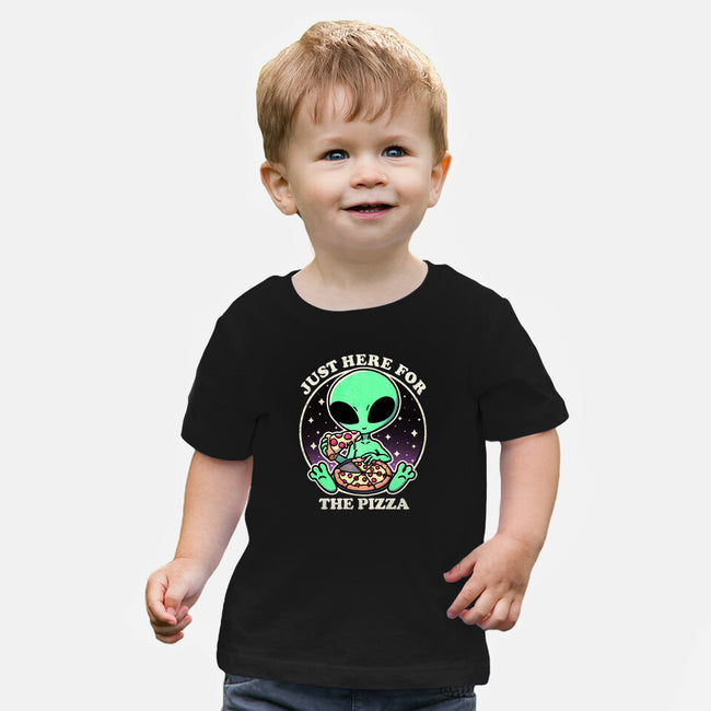 Aliens Love Pizza-Baby-Basic-Tee-fanfreak1