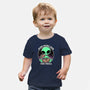 Aliens Love Pizza-Baby-Basic-Tee-fanfreak1