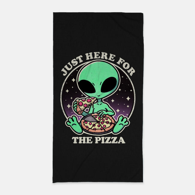 Aliens Love Pizza-None-Beach-Towel-fanfreak1