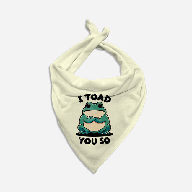 I Toad You So-Cat-Bandana-Pet Collar-fanfreak1