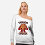 One Tough Cookie-Womens-Off Shoulder-Sweatshirt-fanfreak1