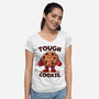 One Tough Cookie-Womens-V-Neck-Tee-fanfreak1