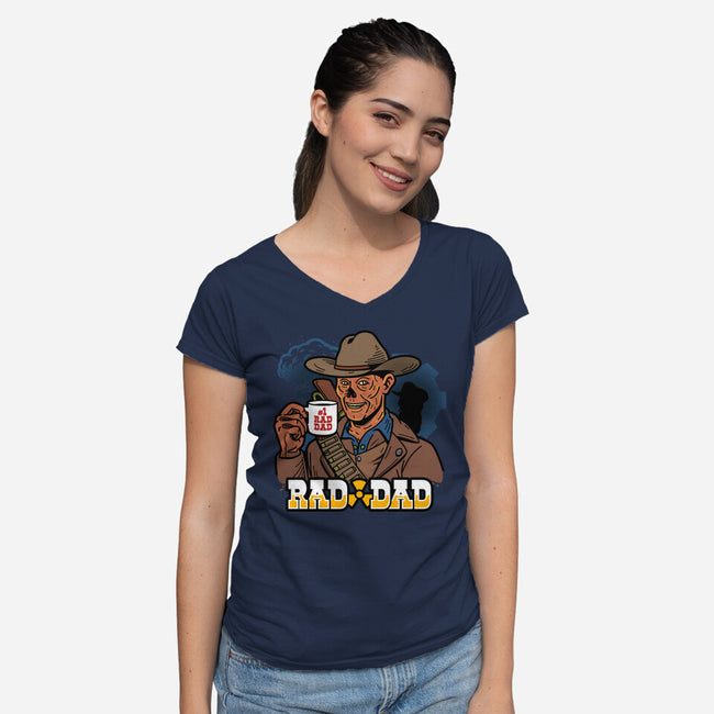 Rad Dad-Womens-V-Neck-Tee-Boggs Nicolas