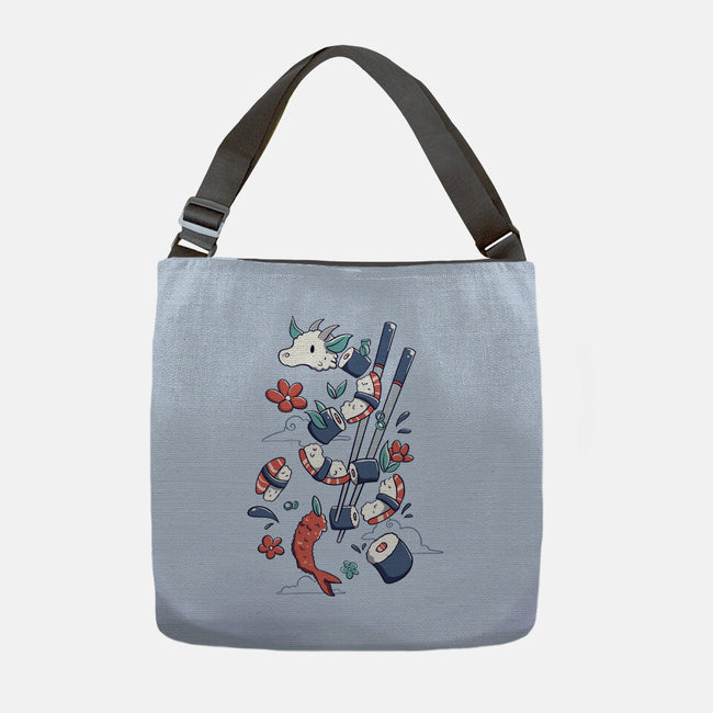 Dragonmaki Funny Sushi-None-Adjustable Tote-Bag-tobefonseca