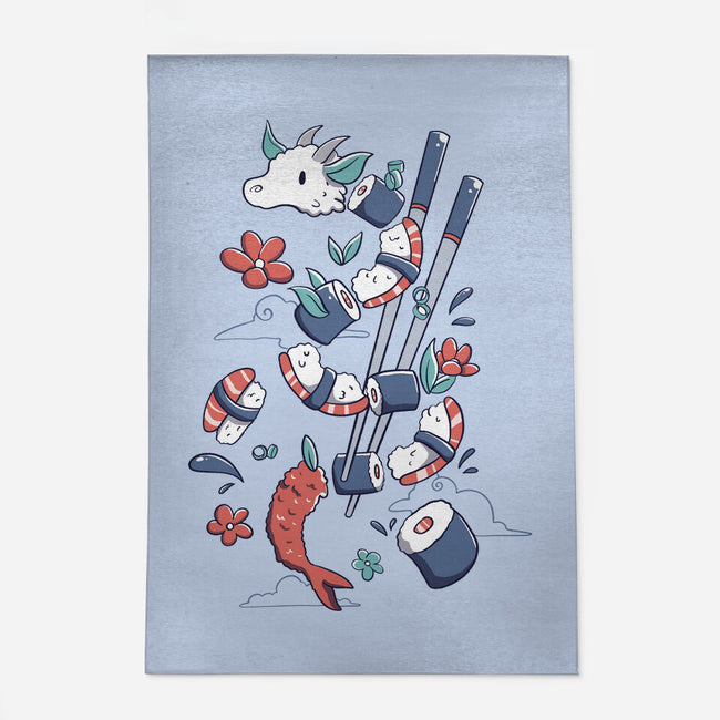 Dragonmaki Funny Sushi-None-Outdoor-Rug-tobefonseca