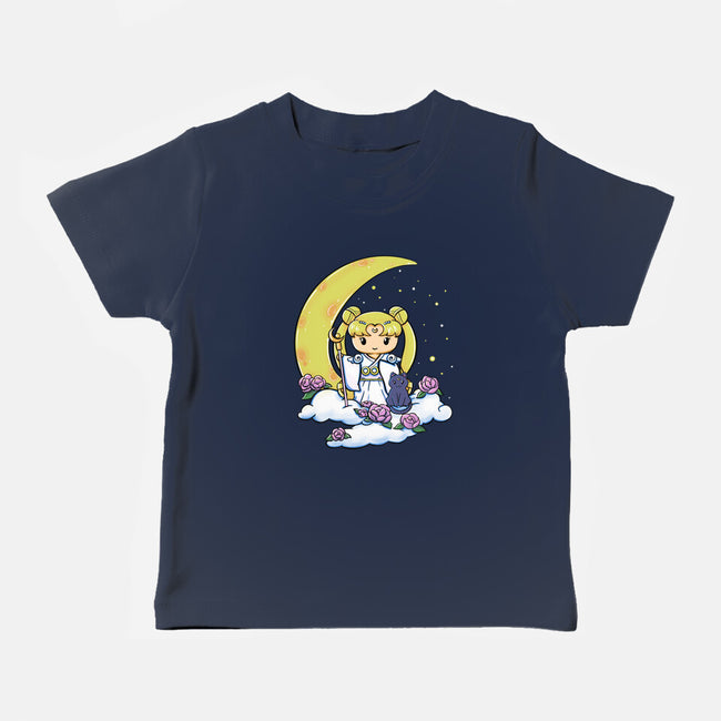 Kokeshi Moon Princess-Baby-Basic-Tee-ellr