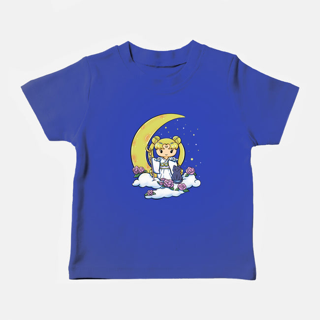 Kokeshi Moon Princess-Baby-Basic-Tee-ellr