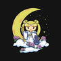 Kokeshi Moon Princess-None-Removable Cover-Throw Pillow-ellr
