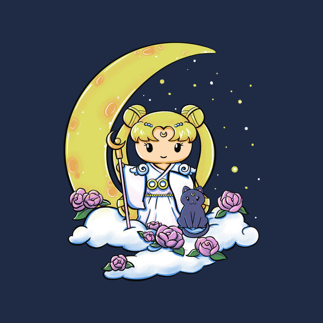 Kokeshi Moon Princess-Womens-V-Neck-Tee-ellr