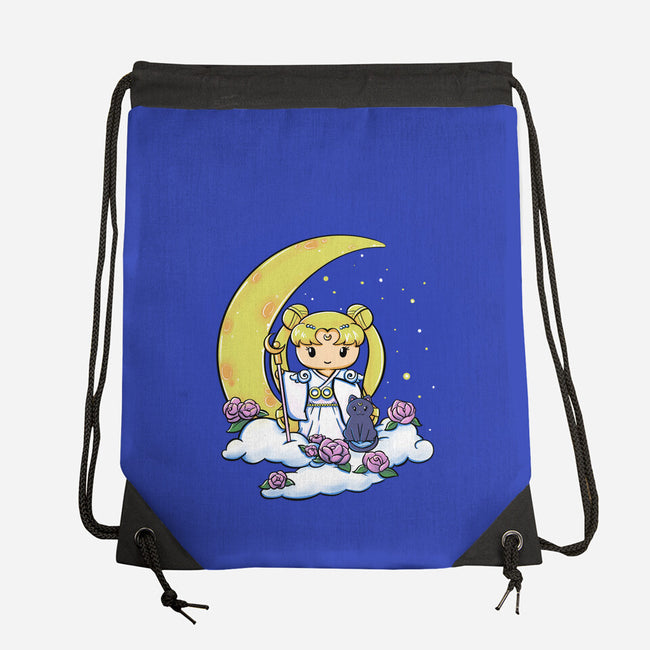 Kokeshi Moon Princess-None-Drawstring-Bag-ellr