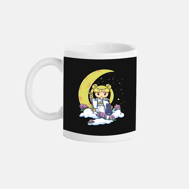 Kokeshi Moon Princess-None-Mug-Drinkware-ellr