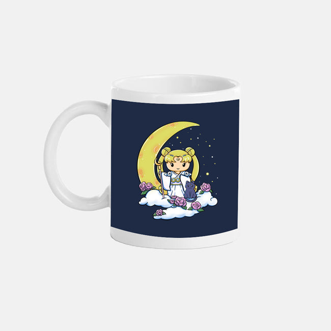 Kokeshi Moon Princess-None-Mug-Drinkware-ellr