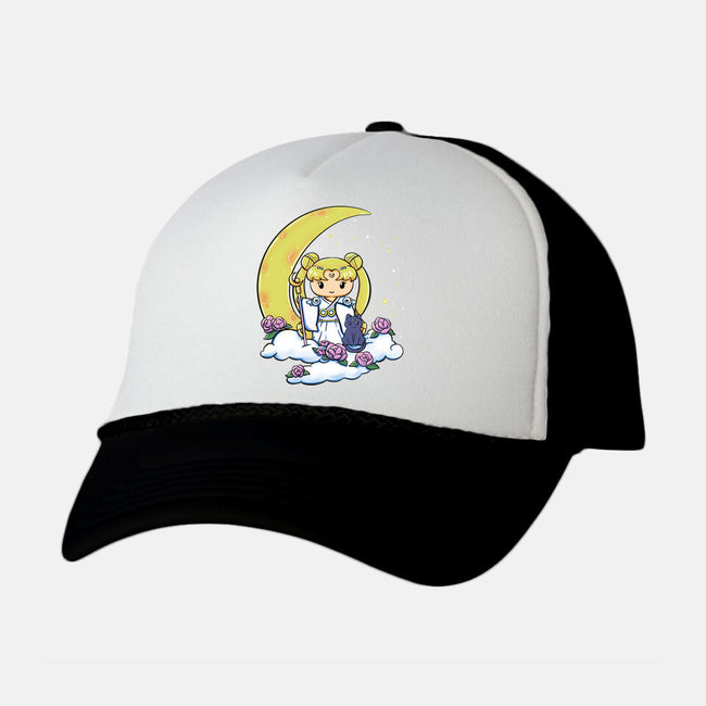 Kokeshi Moon Princess-Unisex-Trucker-Hat-ellr