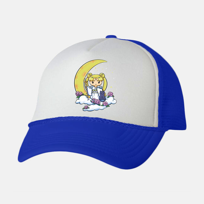 Kokeshi Moon Princess-Unisex-Trucker-Hat-ellr