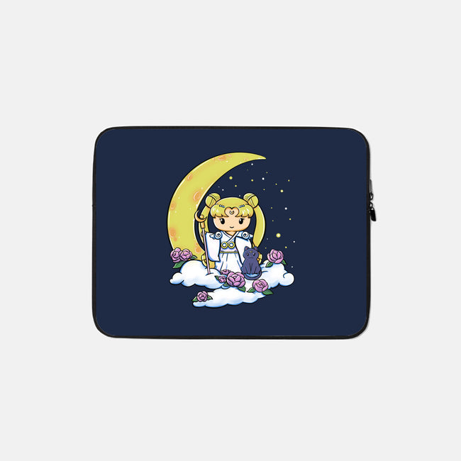 Kokeshi Moon Princess-None-Zippered-Laptop Sleeve-ellr