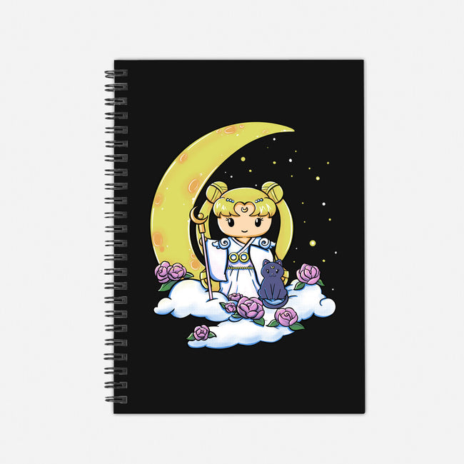 Kokeshi Moon Princess-None-Dot Grid-Notebook-ellr